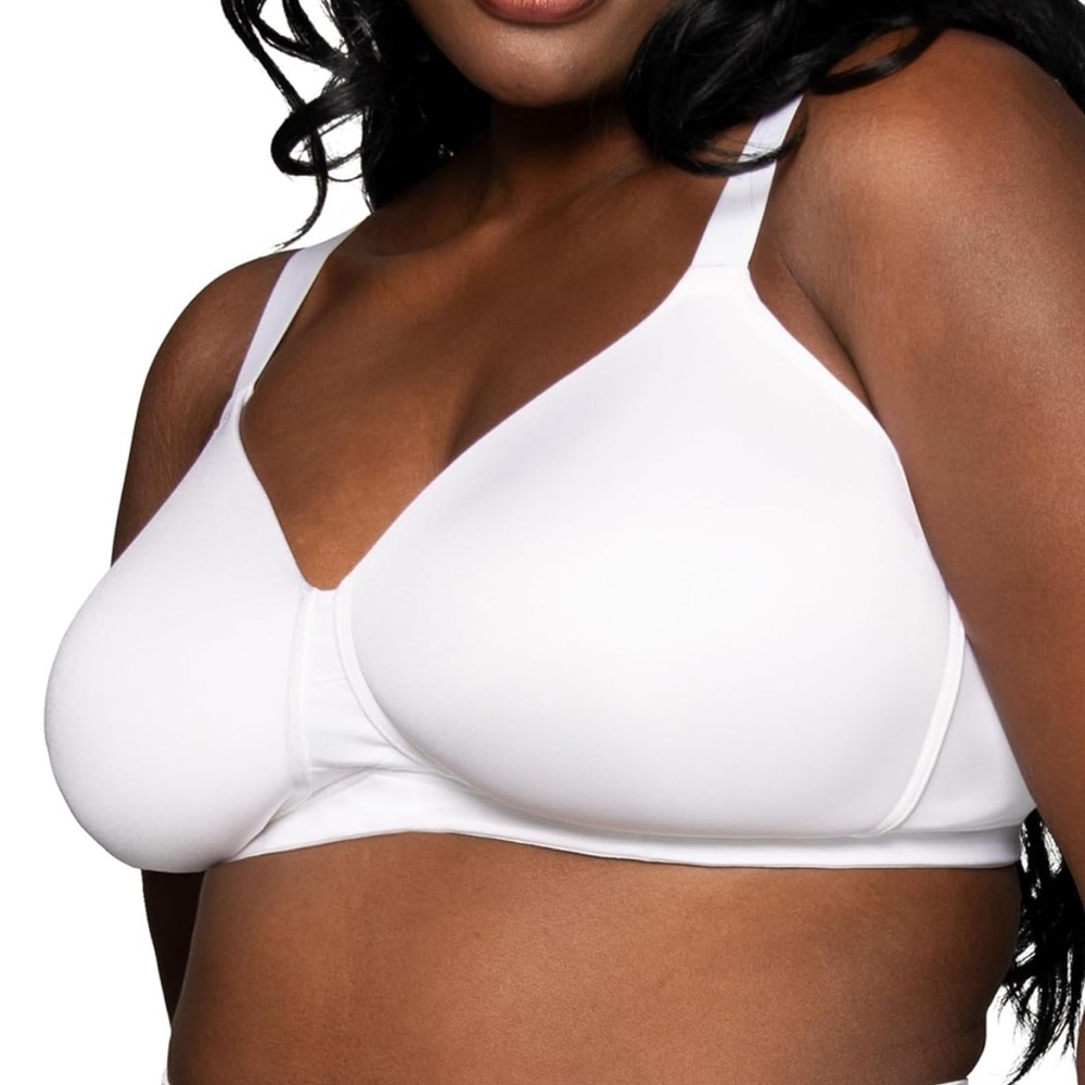 Vanity Faire Beauty Back Bra 42DD (E) Smooth Back Beige Plus Size Wireless